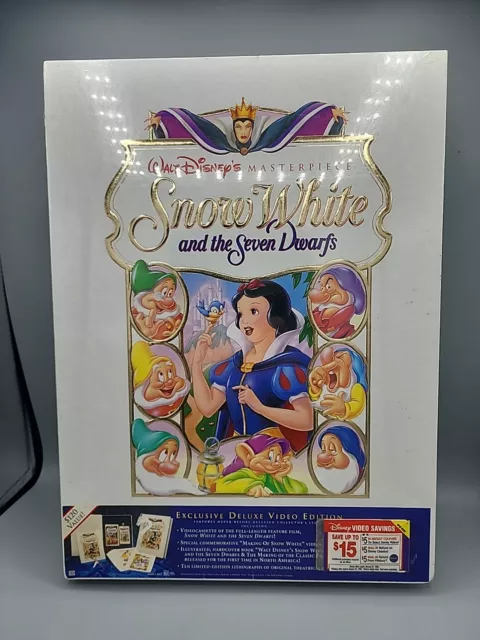 Disney's Snow White & the Seven Dwarfs Masterpiece VHS Box Set & 10 Lithographs
