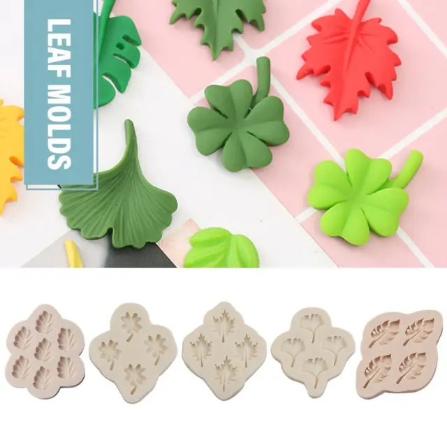Leaf Silicone Mold Fondant Cake Decorating Tools Chocolate Candy Baking Moulds -