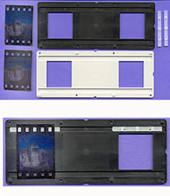 Caja de 50 soportes RBT para diapositivas estéreo formato europeo (7p) Verascopio, Belplasca 3