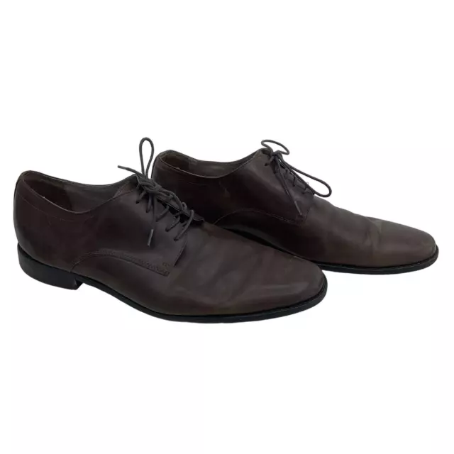 BANANA REPUBLIC MEN'S Leather Derby Dress Shoes Brown Size 11 $40.00 ...