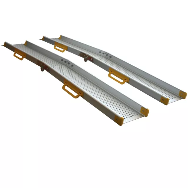 Rampa de aluminio rampa de aluminio rampa plegable rampa plegable rampa plegable 2,1 m aluminio