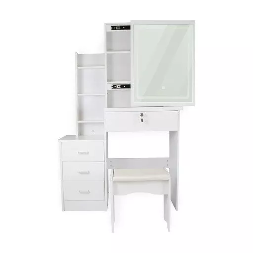 Ekkio Dressing Table White LED Mirror