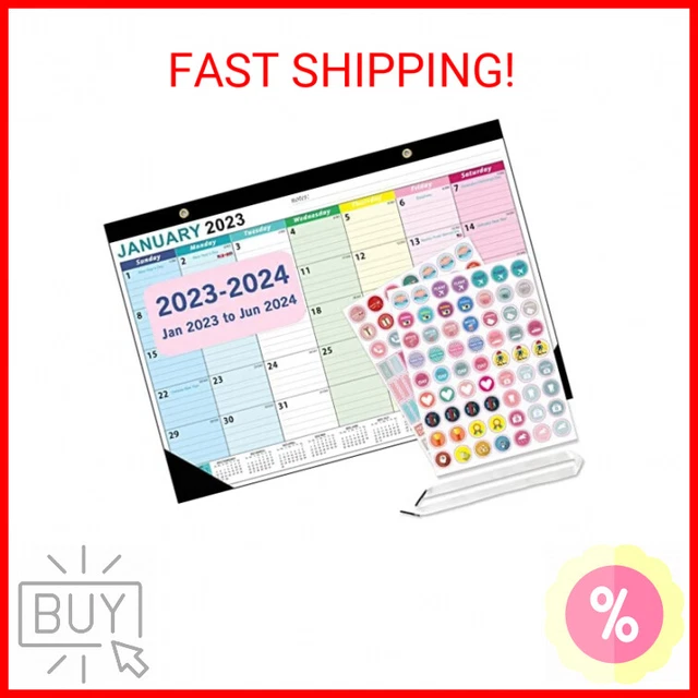 Desk pad calendar 2023 2024 academic year large monthly calendar for desk an 10 06 picclick