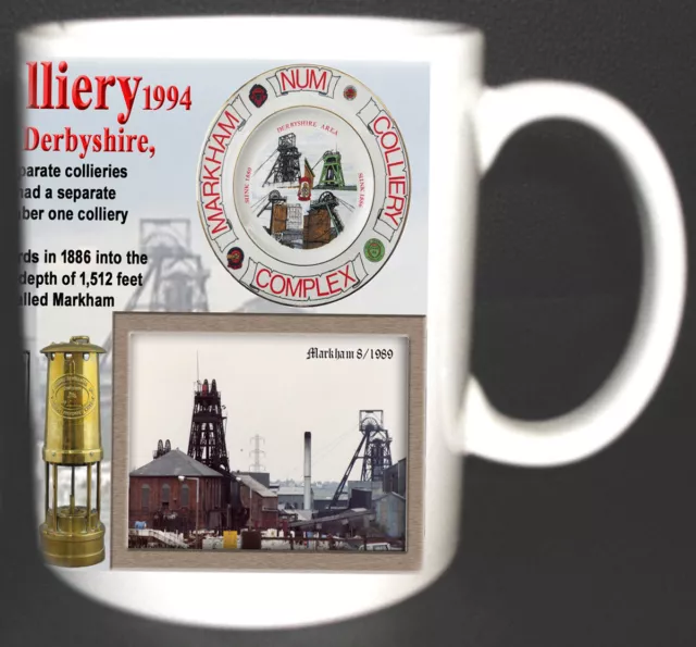 Markham Colliery Coal Mine Mug. Limited Edition Gift Miners Derbyshire Pit