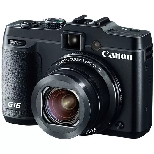 (Open Box) Canon PowerShot G16 12.1MP Digital Compact Camera - Black
