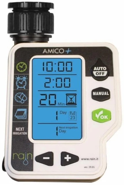 Centralina Programmatore Irrigazione Da Rubinetto Rain Amico+, 1 Zona, 1 Uscita,