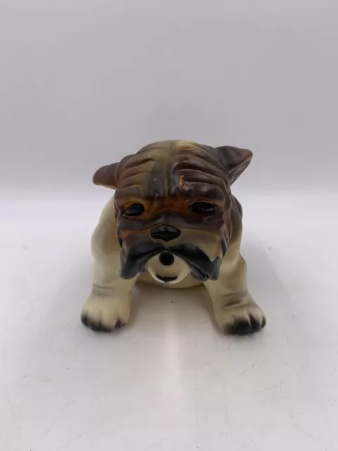 Vintage Motion Activated Barking Bulldog Hard Plastic Tested Works Great
