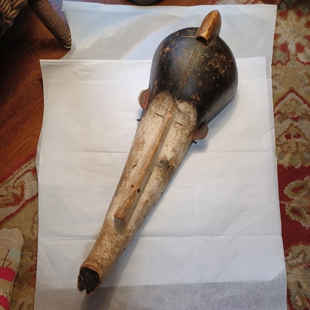 Fang Mask Ngil Society Large Gabon African Art