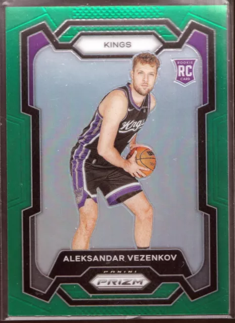 2023-24 Panini Prizm Prizms Green #281 Aleksandar Vezenkov RC