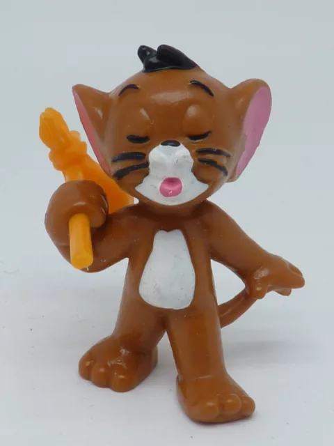 Ancienne Figurine Pvc Plastique Tom Et Jerry * Jerry La Souris Baluchon Jaune