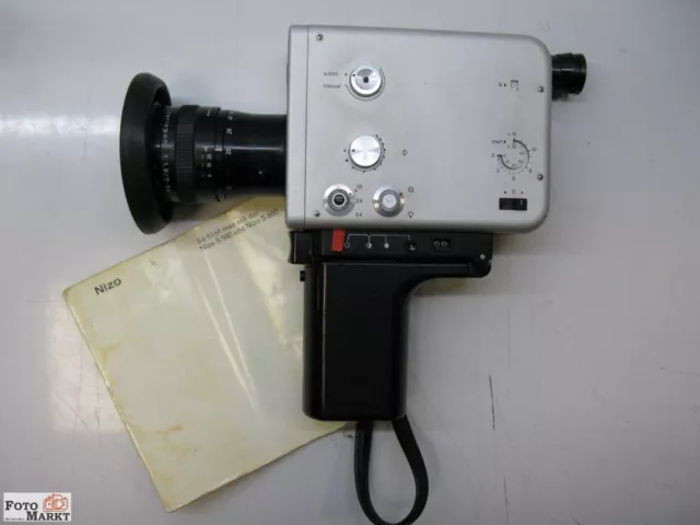 Braun Nizo S560 Super 8 Fotocamera Obiettivo Schneider Variogon 1,8/7-56 MM