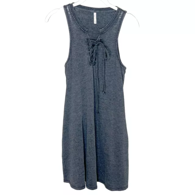 Z Supply Charcoal Gray All Tied Up Dress Size Small