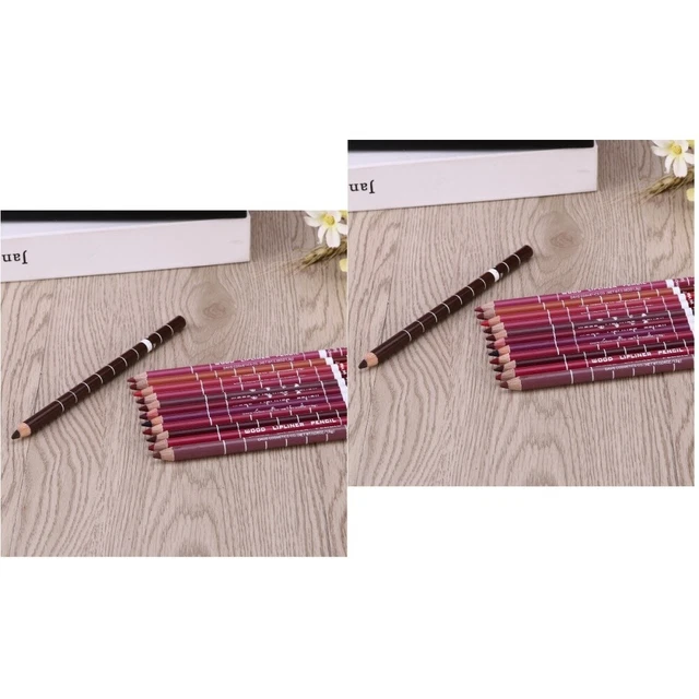 12 pz Lipliner Impermeabile Professionale Facile Da Applicare Donna Ragazze