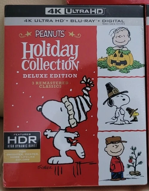 (1) NEW THE Peanuts Holiday Collection [4K Ultra HD Bluray + Digital