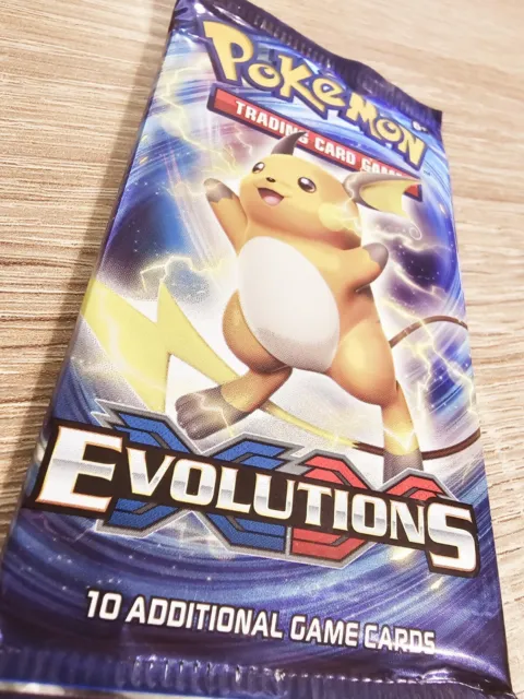 Evolutions XY Pokemon Sealed Booster Pack - Raichu Artwork