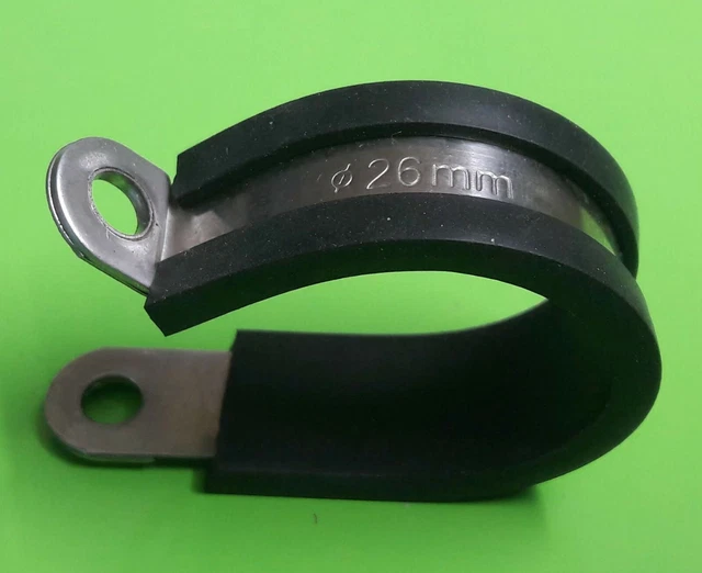 ALKAN Rohrschellen-Sortiment | 42 Stück Gummiert | Für Schläuche, Kabel & Rohre | 5 Größen Von 1/4" Bis 5/8"