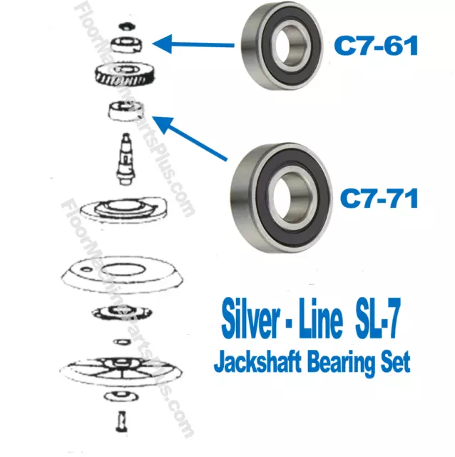 Silver Line SL7 Jackshaft Bearing Set C7-61 & C7-71