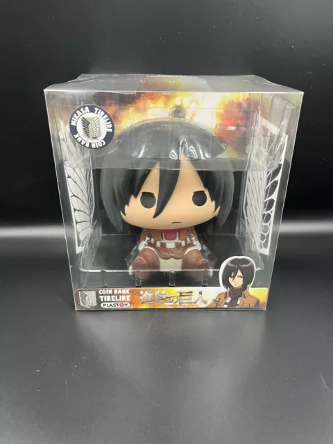 Attack On Titan Chibi Mikasa Coin Bank Plastoy