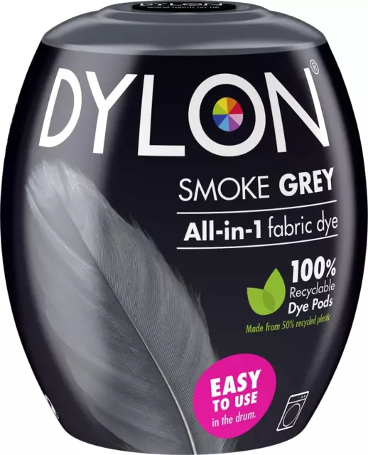 Professional title: ``` Washing Machine Fabric Dye Pod in Smoke Grey for Clothes