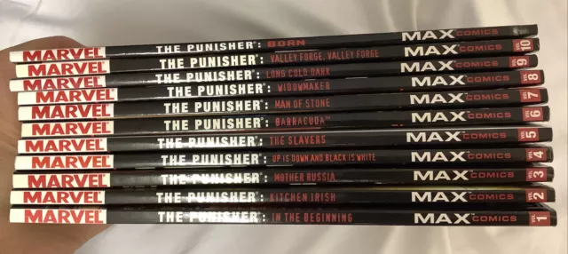 Marvel Punisher Max TPB Collection Vol 1 - 10 Plus Born