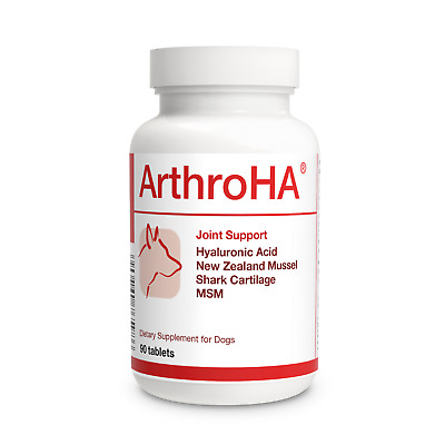 Dolfos ArthroHA Joints Hips bones Arthritis supplement for DOGS 90 tablets