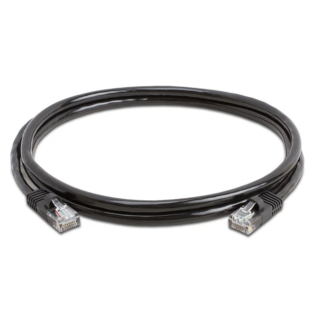 Pack 2 Câbles Patch Planet Waves Custom 15 Cm Angle Droit - Noir