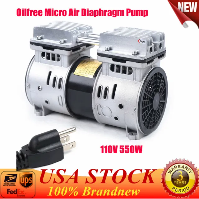 Durable Oilless Diaphragm Vacuum Pump Oil-Free Piston Vacuum Pump Industrial