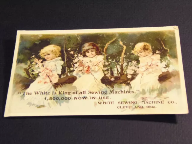 White Sewing Machine Company, Cleveland, Ohio Victorian Trade Card