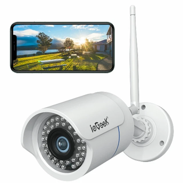 ieGeek 1080P Outdoor Wireless WiFi Security Camera Home Wired CCTV System 7/24