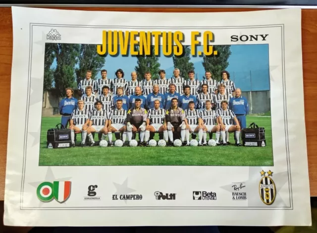 Calcio/Football Foto su cartoncino sq. JUVENTUS 1997-'98 originale