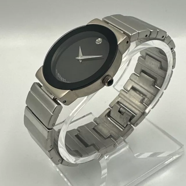Movado Museum Watch 86-A1-816-2 Stainless-Steel Bezel Gold Black Dial