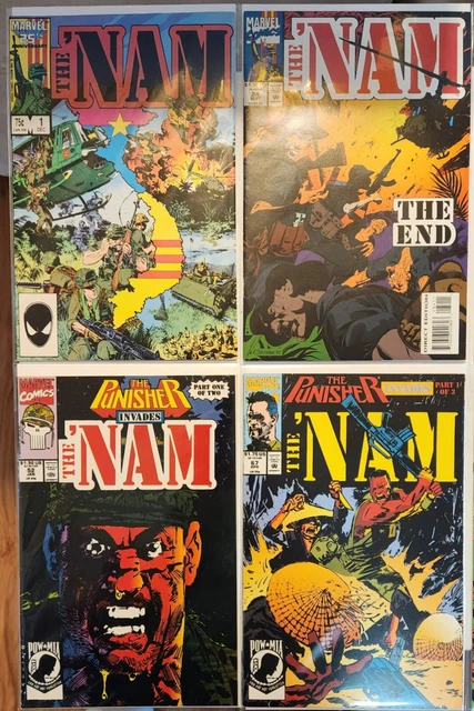 THE 'NAM 1-84 Marvel Comics 1986-1993 Complete Set PUNISHER Bagged & Boarded
