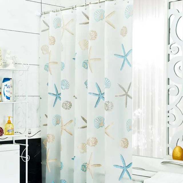 PEVA Waterproof Mildew Resistant Shower Curtain for Bathroom Showers