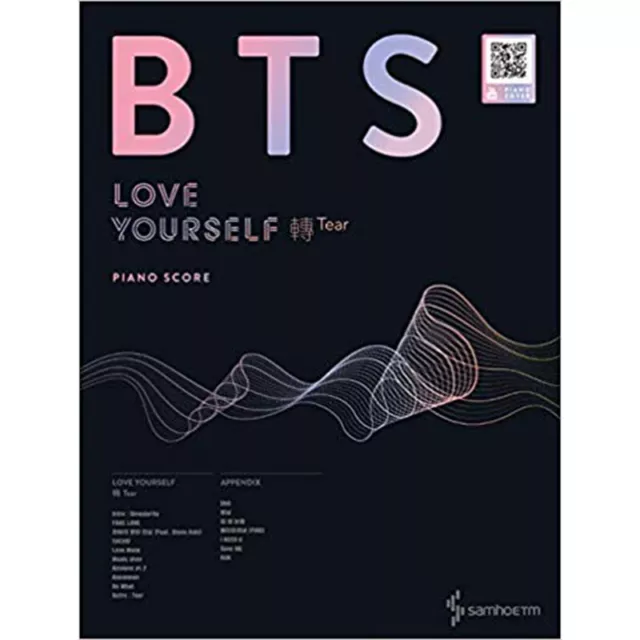 BTS Love Yourself 轉 'Tear' Piano Score Book +Free Gift