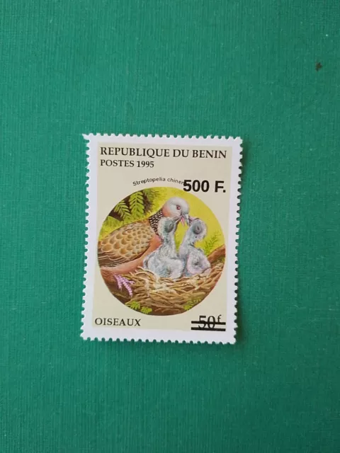 Bénin surchargé overprint 500f sur 50f MNH neuf Oiseau SANS Colis Postaux