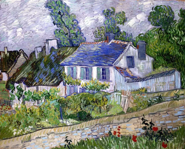 Houses at Auvers Painting by Vincent van Gogh Reproduction