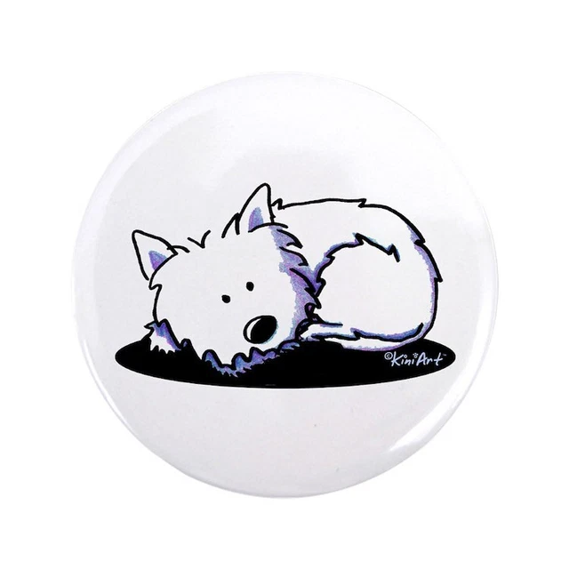 CafePress Nap Time Westie 3.5 Button 3.5" Button (780134924)