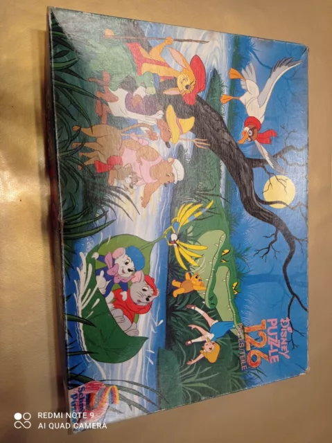 Vintage Puzzle Bernard et Bianca 126 Pièces Jeux Complet Schmidt Disney