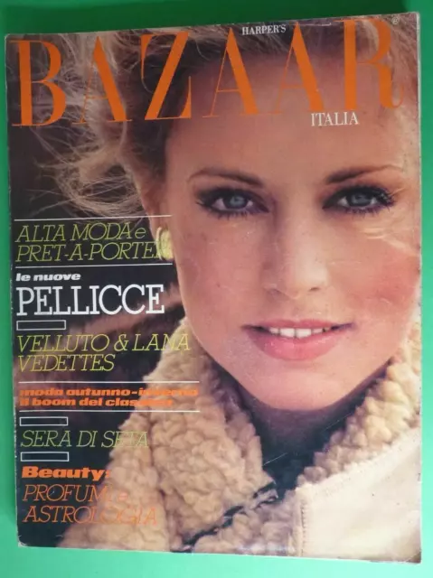 De Harper Bazaar Revista Octubre 1977 October Lynn Brooks Pap Alta Moda Piel