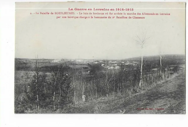 54  Bataille De Rozelieures  Le Bois De Bouleaux  Guerre De 1914