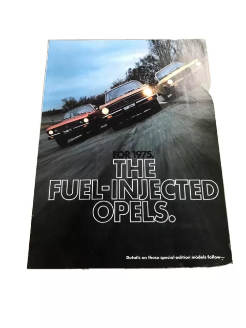 1975 Buick Fuel-Injected Opels Sedan Dealership Car Auto Brochure Catalog