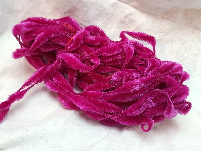 Limpiador de tuberías artesanal de oruga con cable familiar vintage rosa protuberancia grande 18 yardas
