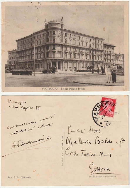 CARTOLINA VIAREGGIO (LU) - HOTEL EXCELSIOR E PRINCIPE DI PIEMONTE
