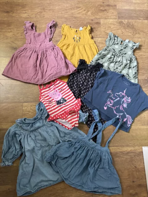 Baby Girls Clothes Next, George, Disney Baby Dress Bundle Job Lot 12-18months GC