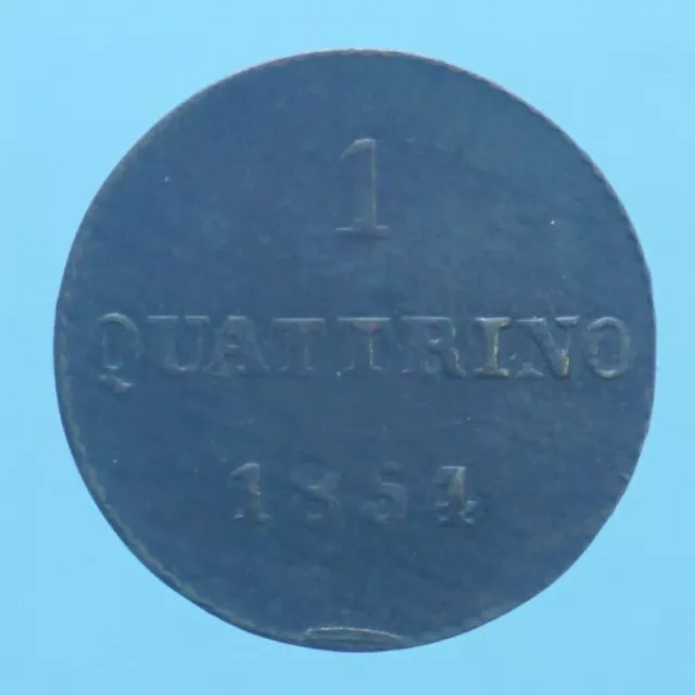 Firenze Leopoldo Ii Quattrino 1854 Coin Cuoio  Collezione Numismatica