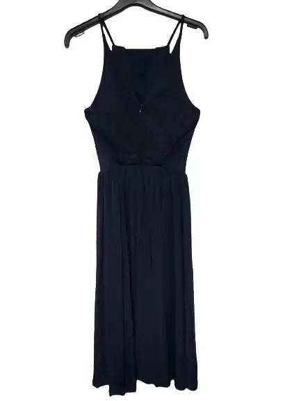 ASOS Hotfix Pinny Mesh Prom Midi Dress Navy Size UK 8 rrp £58 DH014 MM 14 2