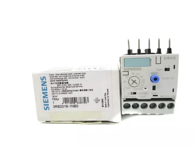 Siemens 3Rb2016-1Nb0 0,32-1,25A 600Vac Nsmp