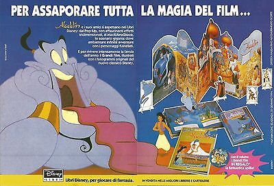 Pubblicità del 1993 Disney libri Ad X1774 Aladdin ti aspetta in libreria 