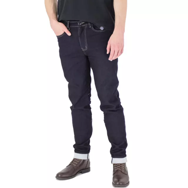 Jeans da moto Knox Dalton realizzati con denim Dyneema - Blu