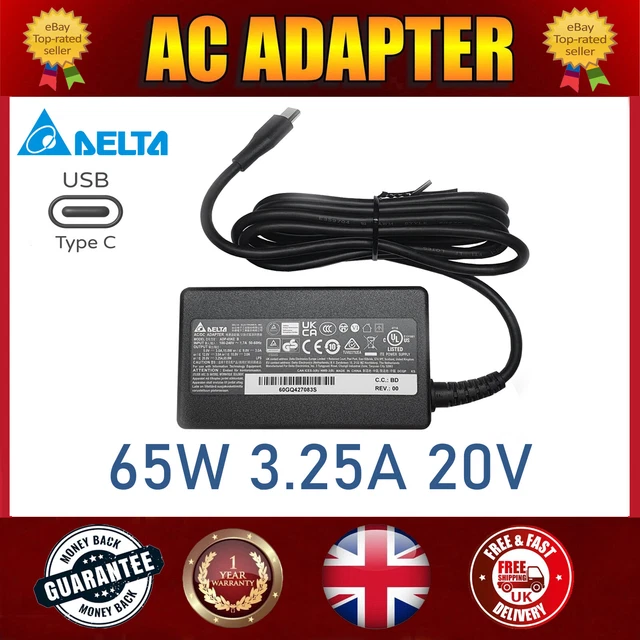thumbnail image 2 of 65W Laptop Charger For Dell Inspiron, Latitude, XPS – 19.5V 3.34A, 4.5mm Tip (0MGJN9) 2 of 5